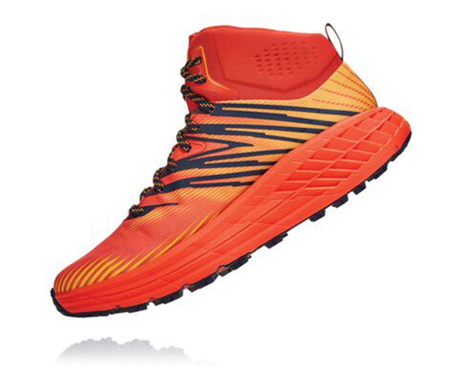 Zapatillas Trail Hoka One One Hombre - Speedgoat Mid Gore-Tex 2 - Rojas - AWZ048237